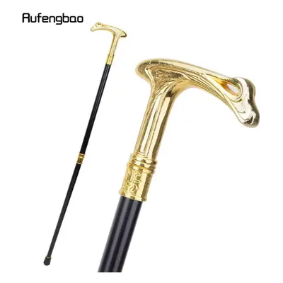 (as the picture) Gold Luxury Flow Line Type Walking Cane Fashion Decorative Walking Stick Gentle