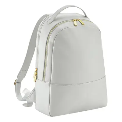 (One Size, Soft Grey) Bagbase Womens/Ladies Boutique Leather-Look PU Backpack