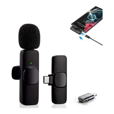 Wireless Lavalier Microphone for iphone iPad and Android, Lapel Microphone, Plug-Play, Microphon