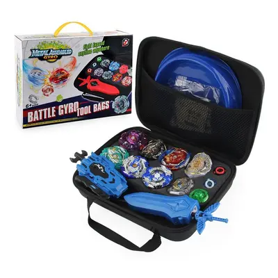 New 8pc Beyblade Burst Set With Launcher + Bag