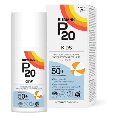 RIEMANN P20 Sun Cream SPF50 +Plus for Kids 200ml High Level UVA Protection Long Lasting up to Ho