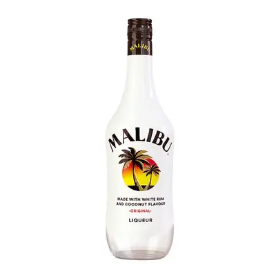 Malibu Original White Rum with Coconut Flavour 1L (Case of 6, x 1ltr)