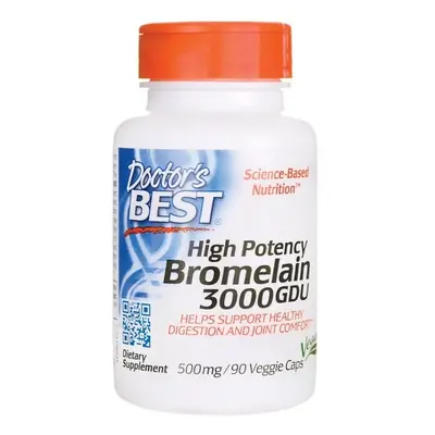 Doctor's Best High Potency Bromelain GDU, 500mg - 90vcaps