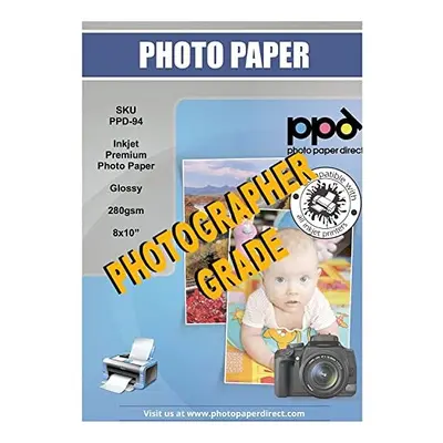 Inkjet 8x10" Gloss Photo Paper Super Premium 280g - Sheets PPD-94-50