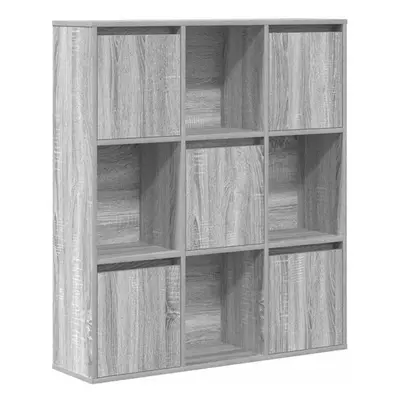 (grey sonoma, 101.5 cm/ cm) vidaXL Bookcase Bookshelf Cabinet Storage Shelf Book Stand Engineere