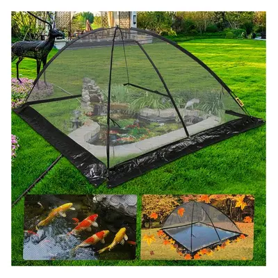 Vevor HYBHZ10X14FT00001V0 x ft. Garden in. Mesh Dome Covers with Zipper & Wind Rope & Black Nylo