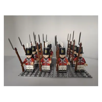 (Type 3) 16PCS Napoleonic War Building Block Figures British Line Infantry Green Jacket Highland