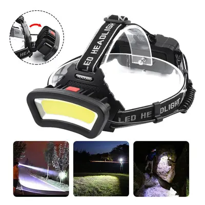 600LM COB LED Headlamp USB Rechargeable Modes Flashlight Mini Waterproof Headlight Torch