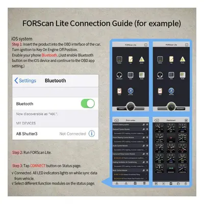 Vgate Vlinker Fd+ Elm327 Forscan For Ford Bluetooth 4.0 For Ios Elm Obd2 Car Diagnostic Auto Too