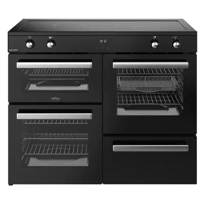 Belling Cookcentre 110Ei 110cm Electric Range Cooker with Induction Hob â Black â A/A Rated