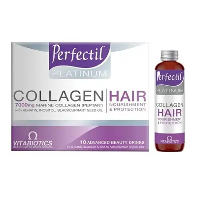 Vitabiotics Perfectil Platinum Collagen Hair Drinks Nourish Your Hair ml x 10's