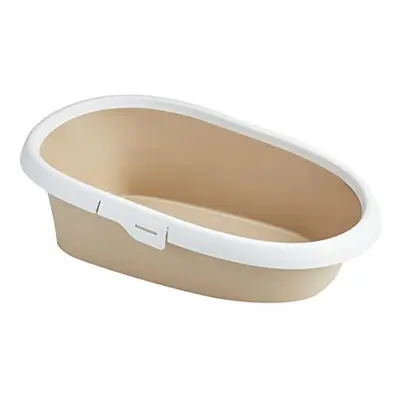 Trixie Paulo Cat Litter Tray with Rim, x x cm, Taupe/Cream