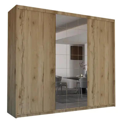 (250cm, Votan) Latin 2/3 Door Siliding Mirror Door Wardrobe