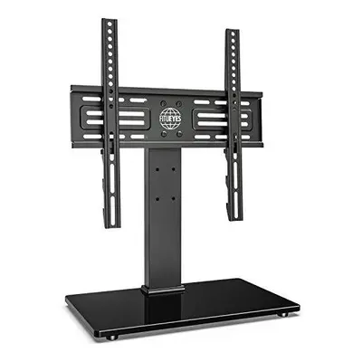 FITUEYES Universal Table Top TV Stand Pedestal Bracket for 26" - 55" Screen Levels Height Adjust