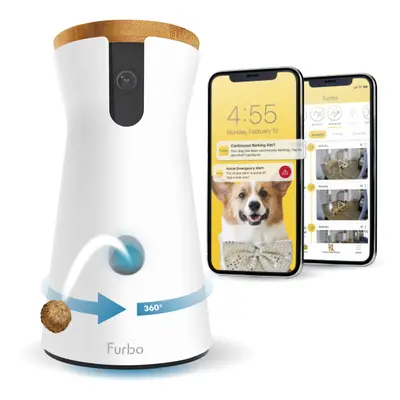 Furbo Dog Camera w/Home Safety Package [PREMIUM W/SUBSCRPITION] Smart Pet Monitor w/App for Dog 