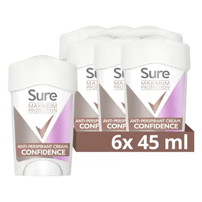 Sure Women Maximum Protection Confidence Anti-perspirant Cream Stick 96h protection deodorant fo