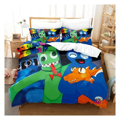 (Style 05, Double (200X200CM/3PCS)) Rainbow Friends Bedding Double Duvet King Cover UK