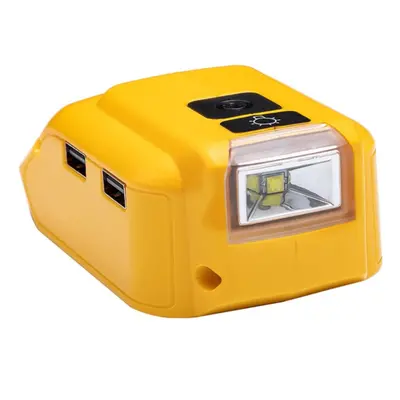 140 Lumens LED Work Light for Dewalt 14.4V/18V/20V Lithium Battery with USB Ports DC12V Output