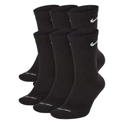 NIKE Plus Cushion Socks (6-Pair) (M (Men's / Women's 6-10) Low (S