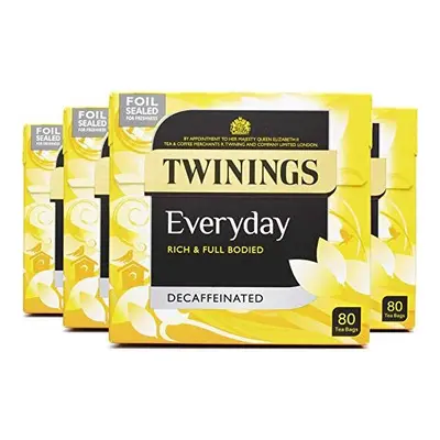 Decaffeinated Everyday Tea Tea Bags,80 Count (Pack of 4)