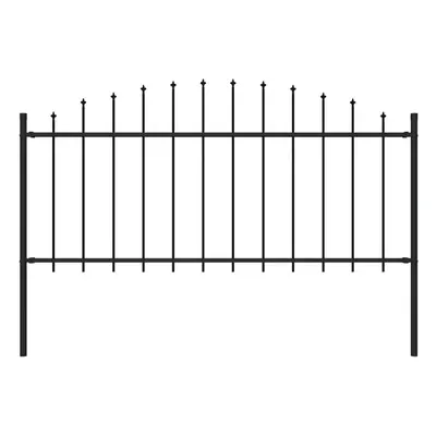 vidaXL Garden Fence Spear 0.5-0.75m Outdoor Panel Barrier Border