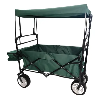 Folding Festival Camping Storage Trolley with Canopy & Waterproof Cover 100Kg capacity