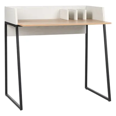 Home Office Desk x cm Light Wood and White ANAH