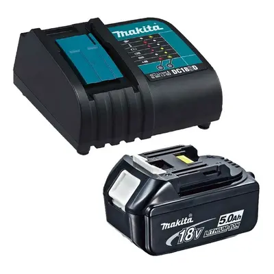 Genuine Makita 18V 5.0Ah LXT Lithium Battery BL1850 + DC18SD 240v Charger