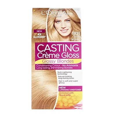 L'OrÃ©al Paris Casting Creme Gloss Hair Colour, Satin Blonde Number - Pack of