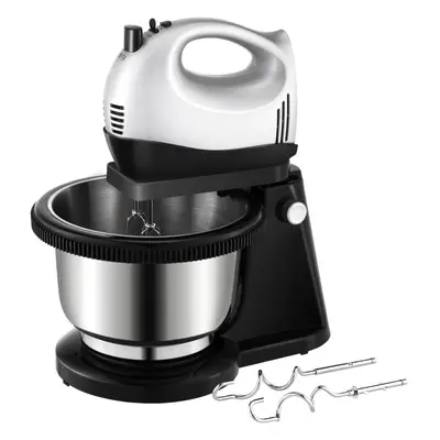 (300W, Black) Hand and Stand Mixer Electric Set for Baking, Lightweight Mixer with Stainless Ste