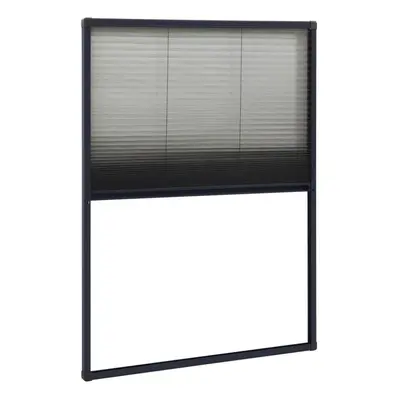 vidaXL Plisse Insect Screen for Windows Aluminium Anthracite 80x120 cm Indoor