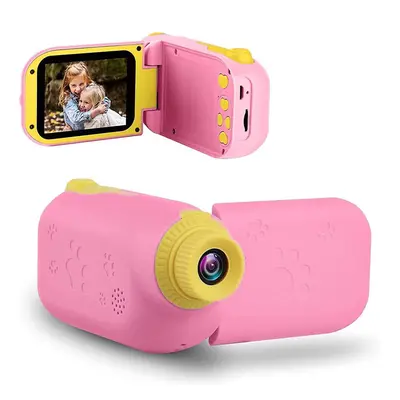 (Pink) Kids Video Camera - Digital Camera Camcorder Birthday Gifts For Girls Boys Age 4 6 8 9, C