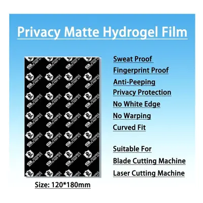 (50pcs Matte Privacy) Sunshine SS-057H Hydrogel Film HD Matte Privacy For Any Phone Tablet Scree