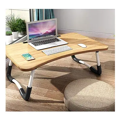 Foldable Laptop Bed Table Lap Desk Stand, Serving Tray Dining Table with Slot, Notebook Stand Ho