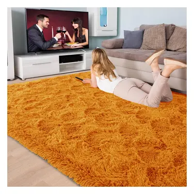 (200cm x 290cm (6ft 8" x 9ft 7")., Yellow/Ocher) Non Slip Rug Area Rug Living Room Bed Room