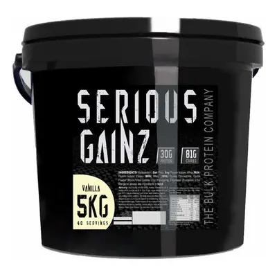 The Bulk Protein Company Serious Gainz Mass Gainer Powder, Vanilla, kg