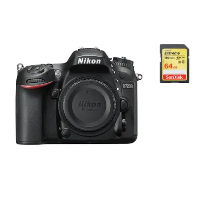 NIKON D7200 Body + SanDisk Extreme 64G SD card