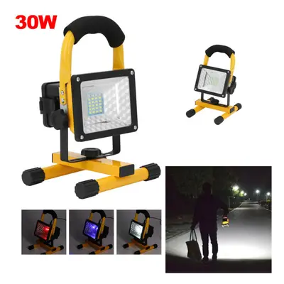 30W LED Rechargeable Portable Cordless Sturdy Camping Work Lamp