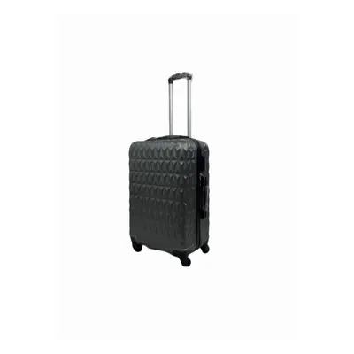 (Grey, Medium) Hampton & Stewart Diamond Design HardShel Suitcase