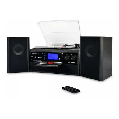 DIGITNOW Bluetooth Turntable Record Player CD Cassette Radio & Speakers