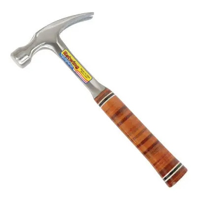 Estwing E16S 16oz Straight Claw Hammer Leather Grip Length 320mm