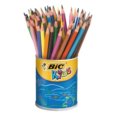 BIC Kids Evolution ECOlutions Colouring Pencils - Assorted Colours, Tin Pot of