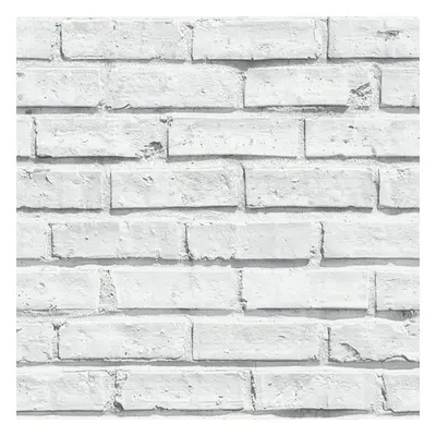 Arthouse White Wallpaper Brick cm x 10.05 m 623004/696800