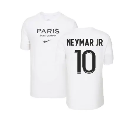 (M) PSG Swoosh Tee (White) (NEYMAR JR 10)