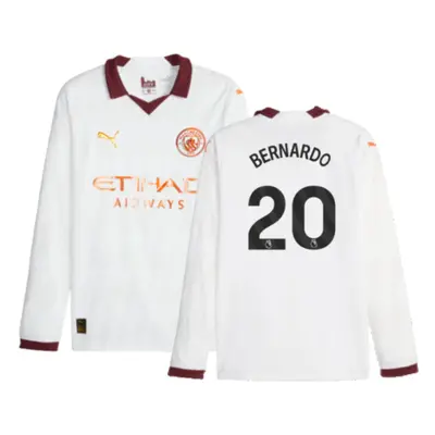 (S) Man City Long Sleeve Away Shirt (BERNARDO 20)