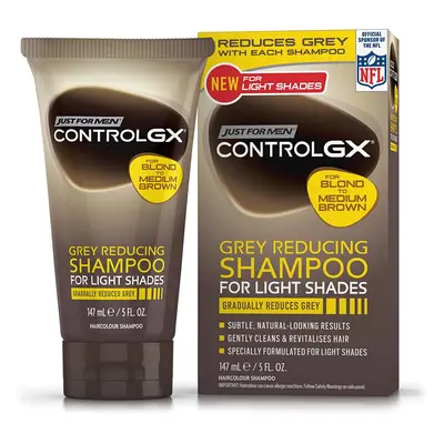 (Shampoo (Lighter Grey)) Just for men Control GX, Grey Reducing Shampoo