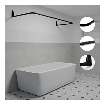 U-shaped Shower Curtain Rail for Bathtubs, 70x165x70cm, Wall Mounting without the Need to Fix to