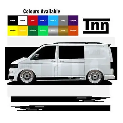 Side Stripe Stickers For VW Transporter T5 T4 T6 Sticker Vinyl Decal Campervan