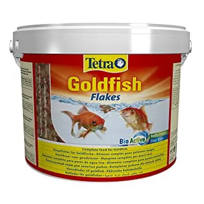 Tetra Goldfish Flakes - flake fish food for all goldfish and other coldwater fish, 10L