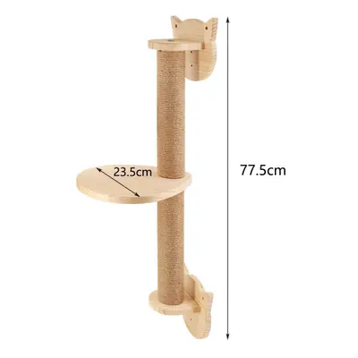 (scratching post d) Cat Climbing Shelf Wall Mounted Four Step Stairway With Sisal Scratching Pos